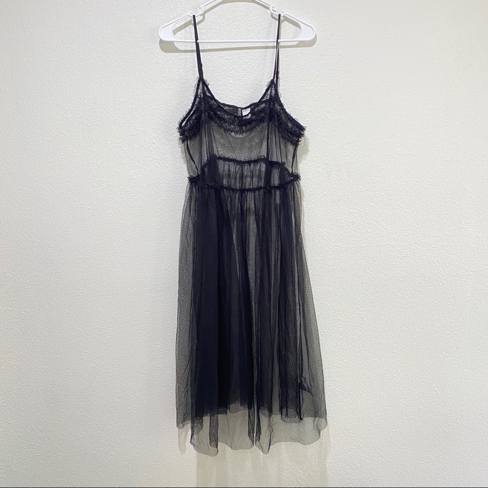 Sheer mesh dress